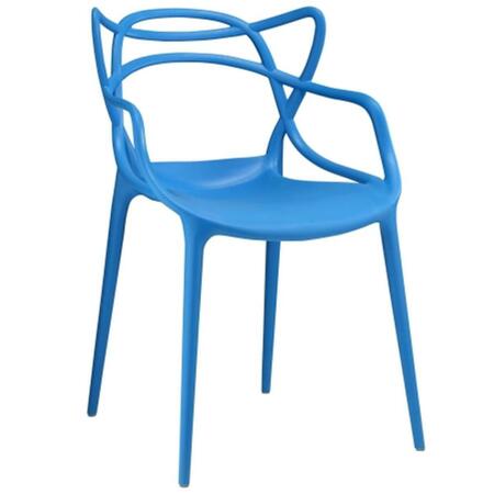 EAST END IMPORTS Entangled Dining Armchair- Blue EEI-1458-BLU